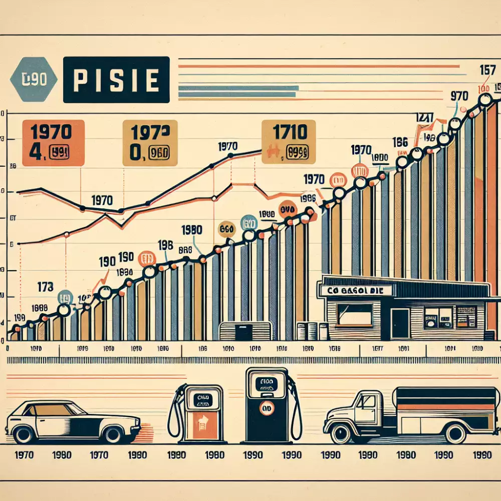 vývoj ceny benzínu od roku 1970 -1990